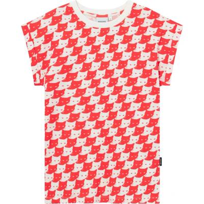 DEDICATED Дамска тениска DEDICATED Women's T-Shirt Visby Pepita Cats T-shirt - Pepita Cats Grenadine Red (916-3975-0212)