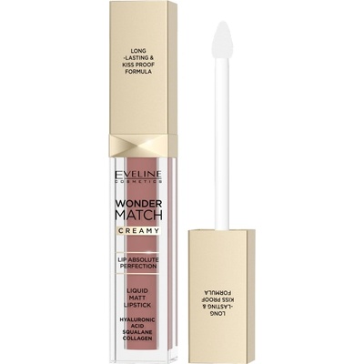 Eveline Cosmetics Matná tekutá rtěnka Wonder Match 09 Dream Nude 6,8 ml