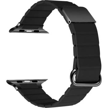 Rimeno Кожена каишка за Apple Watch 42/44/45/49 мм, черна (RSP-39-00A-1)