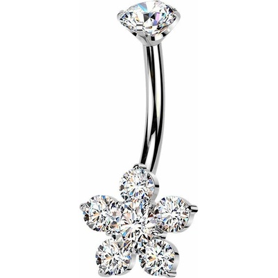 MARRE Piercing do pupíku kytička TITAN TIT1600