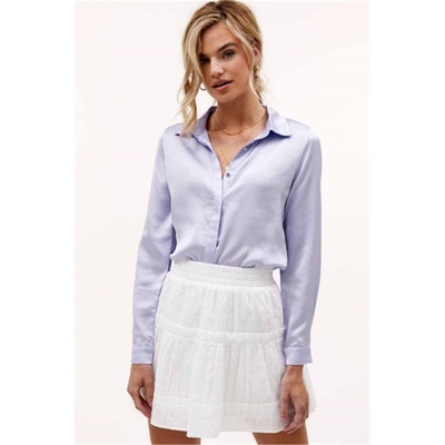 Madmext Дамска сатенена риза mg1103 - Лилава #305936 (305936_Виолетово)