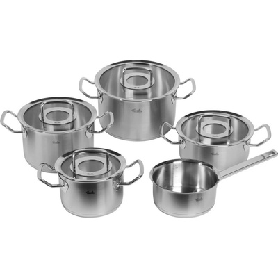 Fissler Súprava hrncov ORIGINAL PROFI, s rajnicou, sada 5 ks, strieborná, nerezová oceľ