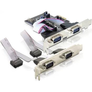 Delock PCI Express карта 4 x серийна (DL89178)