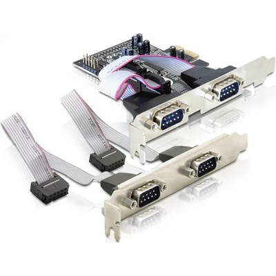 Delock PCI Express карта 4 x серийна (DL89178)