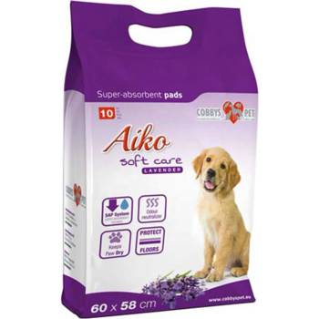 Aiko Soft Care levanduľové podložky pre psov 10 ks 60 x 60 cm