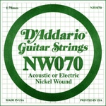 D'Addario NW 070 Единична струна за китара (NW070)