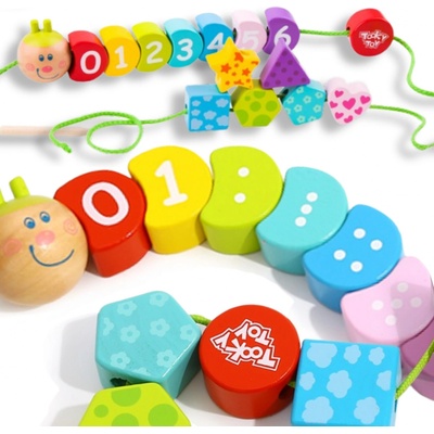 Tooky Toy Prevliekanie Húsenica s Číslami