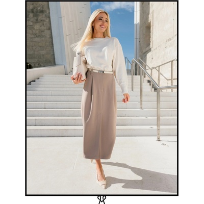 Magenta dámska sukňa 088-S/BEIGE