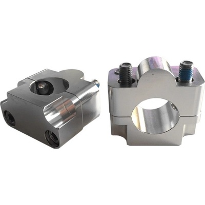 Představce na řídítka, rozšíření z průměru 22mm na průměr 28,6mm, hliník