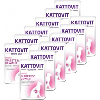 Kattovit Feline Diabetes losos 12 x 85 g