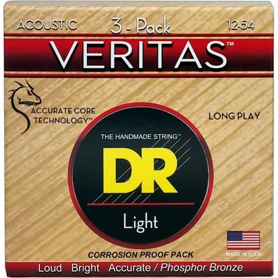 DR Strings VTA-12 Veritas 3-Pack