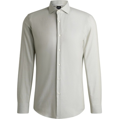 HUGO BOSS Риза с дълъг ръкав Boss Men's H Hank Spread Long Sleeve Oxford Shirt - Medium Green