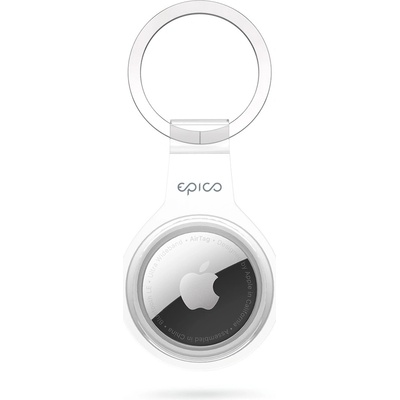 Púzdro Epico Transparent case AirTag - biele čiré