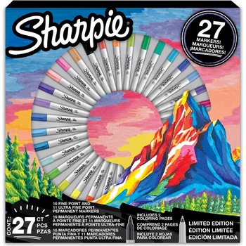 Sharpie Комплект перманентни маркери Sharpie Blitz Holiday, 27 цвята (33804-А)