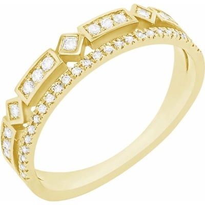 Eppi Trendy zlatý prsten s lab-grown diamanty Ward R44100