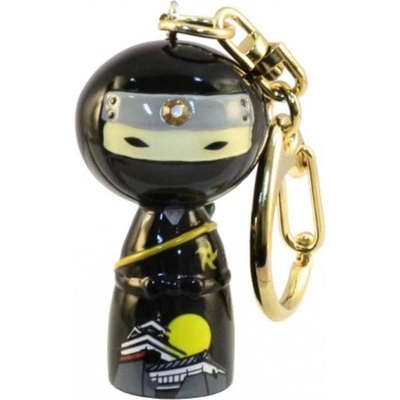 Přívěsek na klíče panenka Kokeshi Ninja