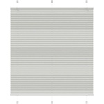vidaXL Плисирана щора Светло сиво 115x100 cm Ширина на плата 114, 4 cm (4015333)