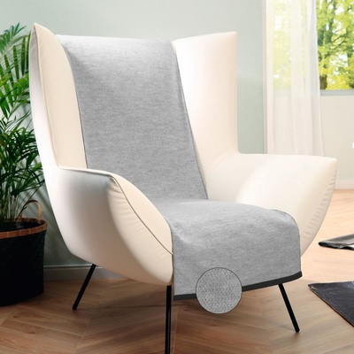 SCANquilt Deka VELURO melange sivá 792419 50x200