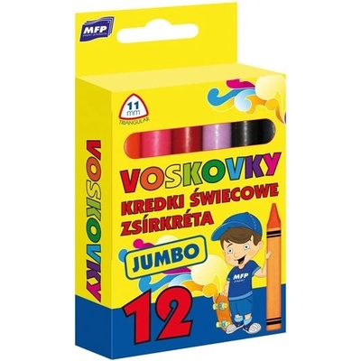 MFP voskovky Jumbo 12 farieb trojhranné