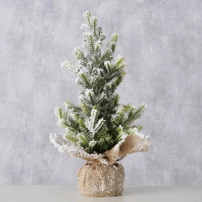 Boltze Home Úmělý vánoční stromeček v jutovém květináči TANNE 31 cm