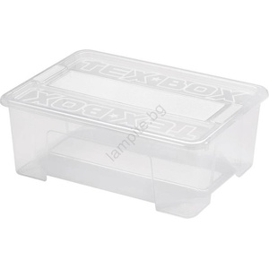 UTC Кутия за съхранение tex box 10 л прозрачна (ut0124)