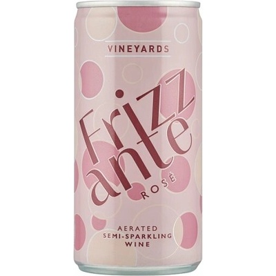 Vineyards Frizzante Rosé sýtené perlivé víno ružové 200 ml