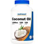 Nutricost Отслабване и метаболизъм - Кокосово масло 1000 mg, 120 софтгел капсули (00848 (210101) NC)