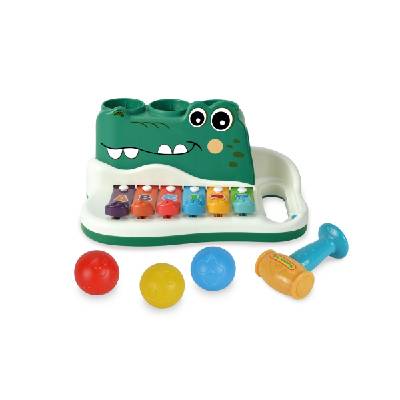 Xylofon zatloukačka krokodýl 25 cm