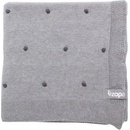 Zopa Detská Deka Dots Dark Grey