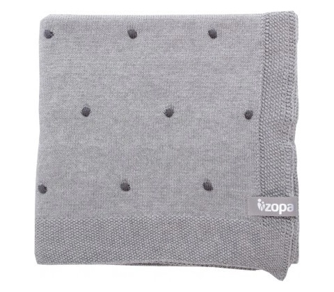 Zopa Detská Deka Dots Dark Grey