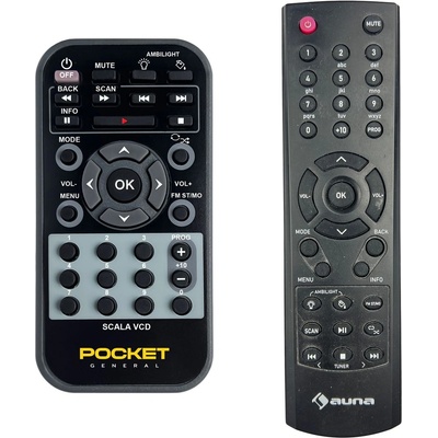 GENERAL AUNA Scala VCD - дистанционно управление дубликат (Scala VCD)