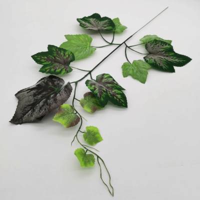 Umělá větvička vinné révy – délka 55 cm, barva dle výběru - odkvetlá zelená - LS0327