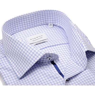 Eterna Modern Fit košile s dvojitým fialovo-modrým vzorem