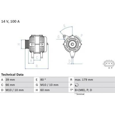 Generátor BOSCH 0 986 083 970