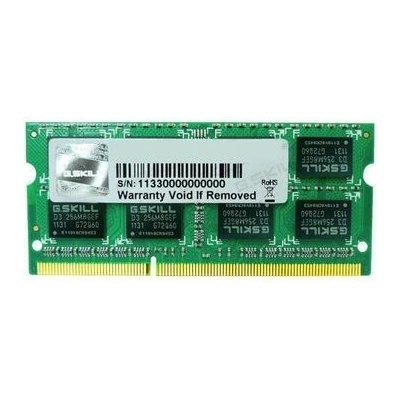 G.Skill DDR3 8GB 1x8GB 1600 MHz SO-DIMM CL 11 / 1.5V F3-1600C11S-8GSQ