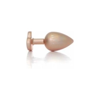 Boss of Toys Plug-Jewellery Pearl Gold Heart PLUG- Clear L