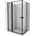 Mexen Mist Duo панел за душ кабина 120 x 85 см, черна рамка, черна - 8A4-120L-085P-70-70 (8A4-120L-085P-70-70)