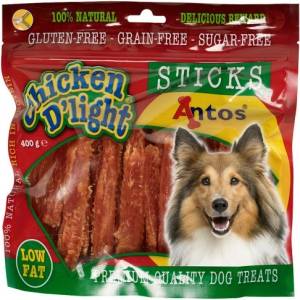 ANTOS Chicken D'light Sticks - лакомство за куче - пилешки пръчици 400 гр - Нидерландия - 20385