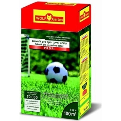 WolfGarten SJ 100 trávnikové osivo záťažové Profi na 100m2, 2kg 3821845
