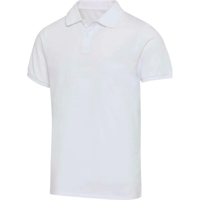 Beryl unisex polokošeľa krátkym rukávom z org.recykl.mat. 220 g biele
