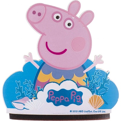 Dřevěná dekorace na dort, Peppa pig Dekora