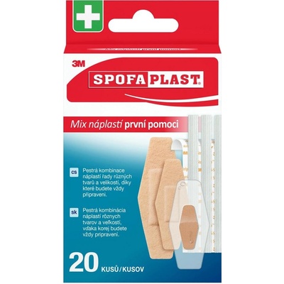 3M SPOFAPLAST 607 Náplasti prvej pomoci mix 20 ks