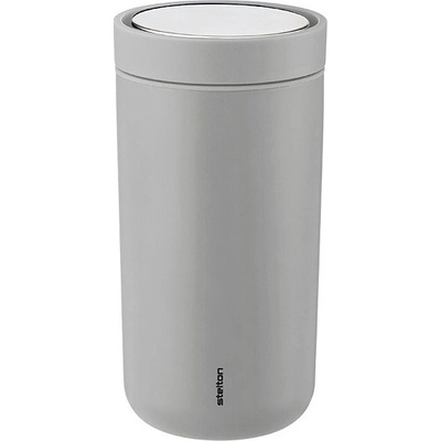 Stelton TO GO CLICK Termohrnek 200 ml matný světle šedý