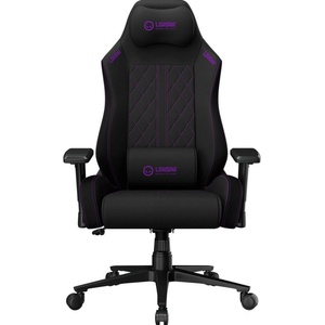 LORGAR Геймърски стол Lorgar CHA41, до 150kg, 3D подлакътници, регулируема облегалка, черен/лилав (LRG-CHA41-BK-PR)