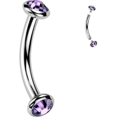S4U Piercing do obočí TITAN (růžová) TIT1381-TZ