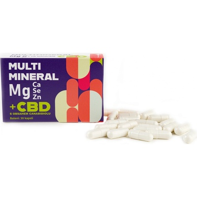 Zdravá Tráva MULTIMINERAL mg s CBD 30 kapslí