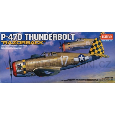 Academy Republic P 47D Thunderbolt Razorback 1:72
