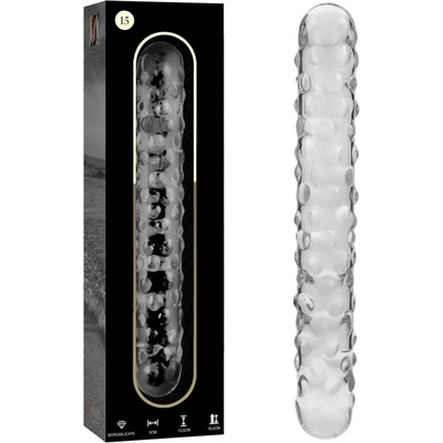 Ibiza Nebula Model 15 Dildo Borosilicate Glass 18.5 x 3 cm Clear