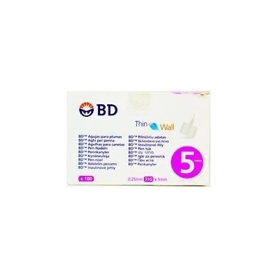 BD 31G Inzulinové jehly 0,25 x 5 mm 100 ks – Zboží Mobilmania