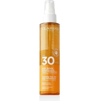 Clarins Sun Care Glowing Sun Oil SPF30 водоустойчиво слънцезащитно масло 150 ml